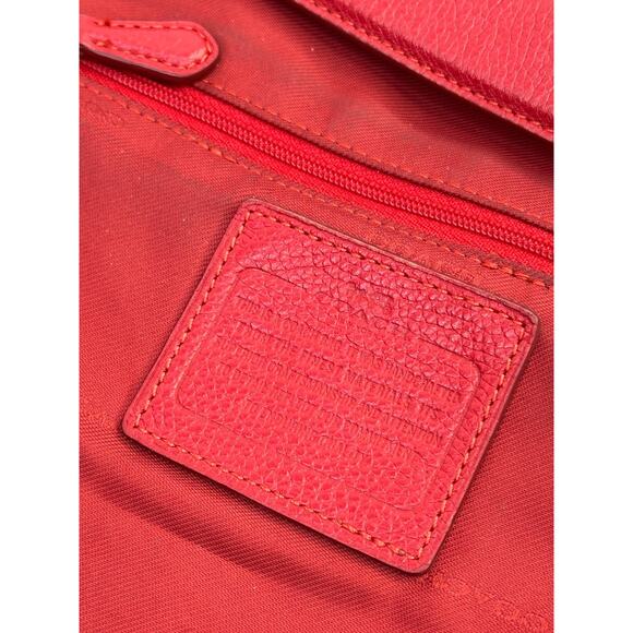 Coach Vintage Elle Red Pebbled Leather Hobo Bag - Picture 16 of 16